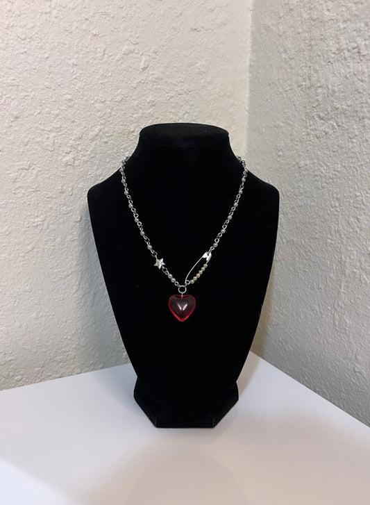 Cherry Colored Funk Necklace